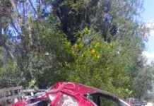 Aparatoso accidente deja cuantiosos daños en carretera Río Bravo-Reynosa