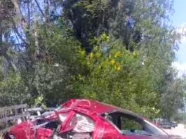 Aparatoso accidente deja cuantiosos daños en carretera Río Bravo-Reynosa