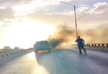 Caos vehicular y daños deja incendio en unidad