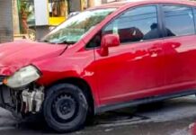 Choque deja cuantiosos daños y obstrucción vehicular