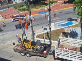 Intensifican trabajos de bacheo en la zona centro de Tampico