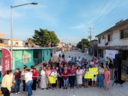Transforma Mónica Villarreal vialidad con 2.5 Mdp en Natividad Garza Leal tras 49 años de espera