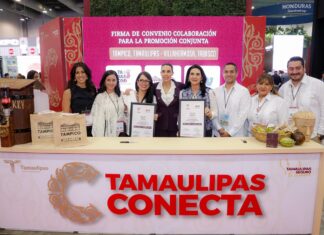 Mónica Villarreal firma convenio Tampico-Villahermosa y promueve el turismo de convenciones en el IBTM