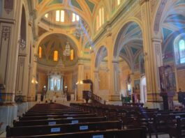 Avanzan trabajos de remozamiento y climatización en la Catedral de Tampico
