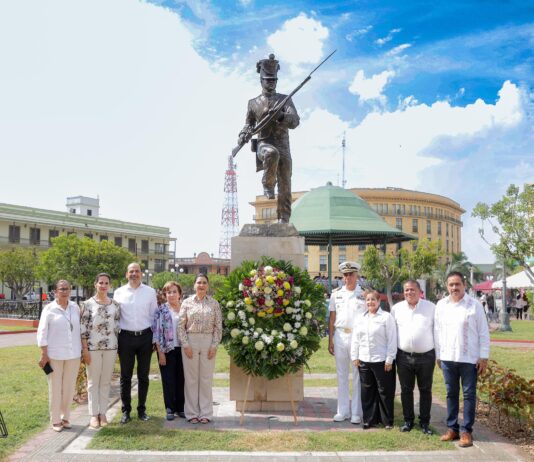 Mónica Villarreal encabeza conmemoración de la Batalla de Tampico de 1829