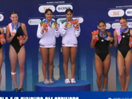 ¡Las mejores del mundo! Lía y Mía Cueva se llevan el oro en los 3m del Campeonato Mundial Junior de Clavados