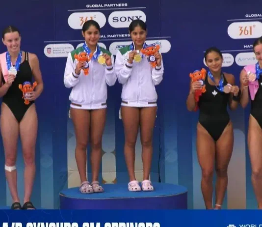 ¡Las mejores del mundo! Lía y Mía Cueva se llevan el oro en los 3m del Campeonato Mundial Junior de Clavados