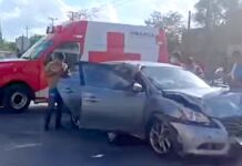 Accidente vial deja personas lesionadas y daños en la J.L. Portillo