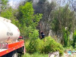 Bomberos sofocan incendio en predio baldío dejo solo daños fue provocado