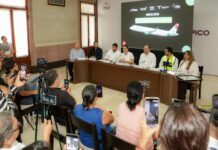 Mónica Villarreal fortalece conectividad con la nueva ruta aérea Tampico-Nuevo Laredo de Viva Aerobus