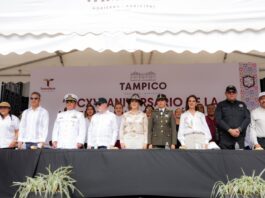 Más de 3 mil participan en el desfile cívico militar en Tampico