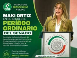 Participa Maki Ortiz en inicio del Periodo Ordinario del Senado e impulsa iniciativas para fortalecer la protección ambiental y los derechos de consumidores