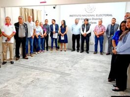 Realizan ceremonia cívica por inicio del Proceso Electoral Concurrente 2026-2027