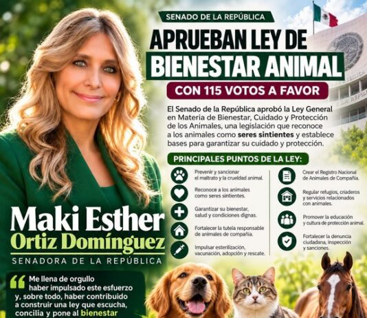 Maki Ortiz celebra aprobación de Ley de Bienestar Animal; Senado la avala con 115 votos