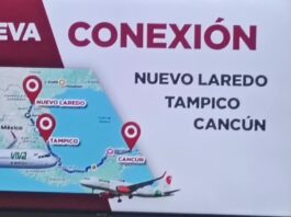 Laredo tendrá nueva ruta aérea hacia Tampico-Cancún