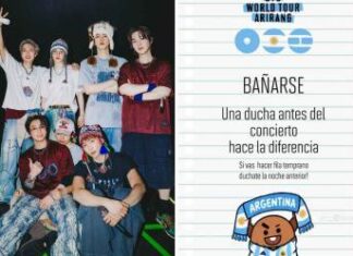 ARMY de Argentina pide a fans de BTS bañarse antes de los conciertos del grupo en el país