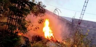 Bomberos sofocan incendio en pastizal que dejo solo daños