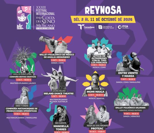 Arranca este viernes la fiesta cultural de Tamaulipas: teatros y espacios públicos listos para el festival