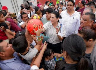Lleva Mónica Villarreal servicios y apoyos a la colonia Nuevo Amanecere
