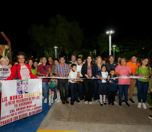 Mónica Villarreal avanza en la recuperación de parques públicos de Tampico