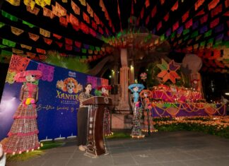 Inaugura Mónica Villarreal altar monumental y da inicio a las actividades del Xantolo 2026 en Tampico