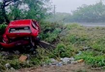 Se sale del camino unidad y deja daños en carretera Río Bravo-Reynosa