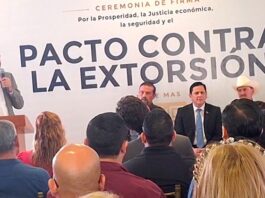 Se suma Reynosa a la estrategia estatal firma Alcalde Carlos Peña Ortiz el “Pacto Contra la Extorsión”
