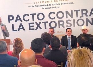 Se suma Reynosa a la estrategia estatal firma Alcalde Carlos Peña Ortiz el “Pacto Contra la Extorsión”